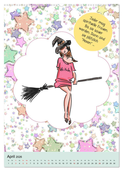 Lachen ist gesund! Aufmunternde und lustige Sprüche (CALVENDO Premium Wandkalender 2026)