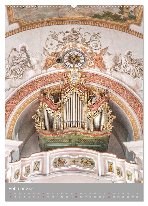 Barock Orgeln, Königinnen der Instrumente (CALVENDO Premium Wandkalender 2026)