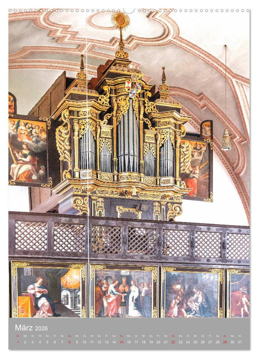 Barock Orgeln, Königinnen der Instrumente (CALVENDO Premium Wandkalender 2026)