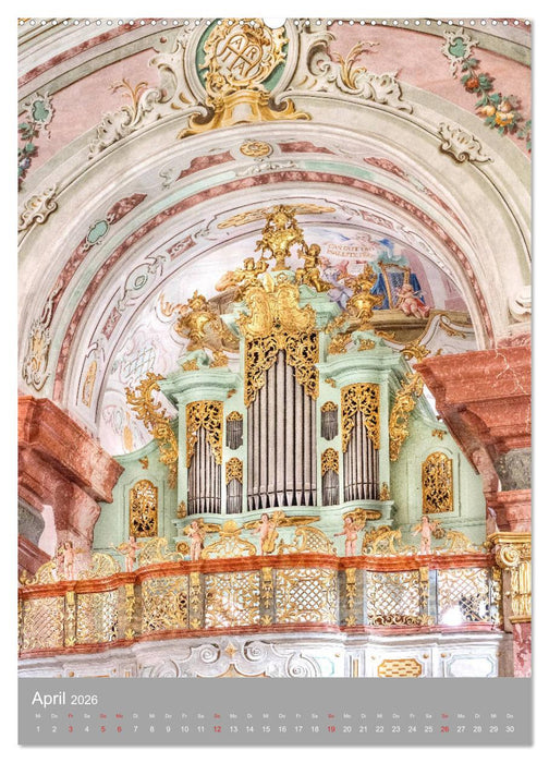 Barock Orgeln, Königinnen der Instrumente (CALVENDO Premium Wandkalender 2026)
