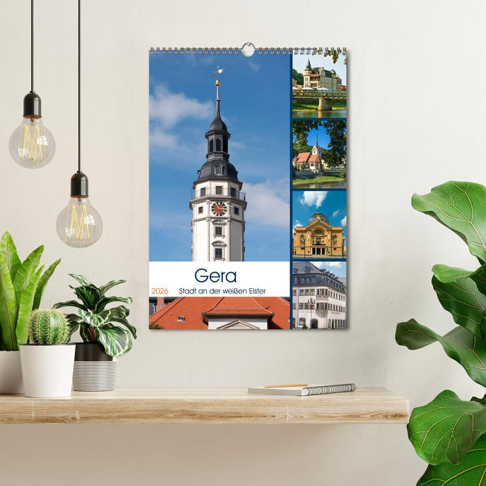Gera - Stadt an der weißen Elster (CALVENDO Wandkalender 2026)