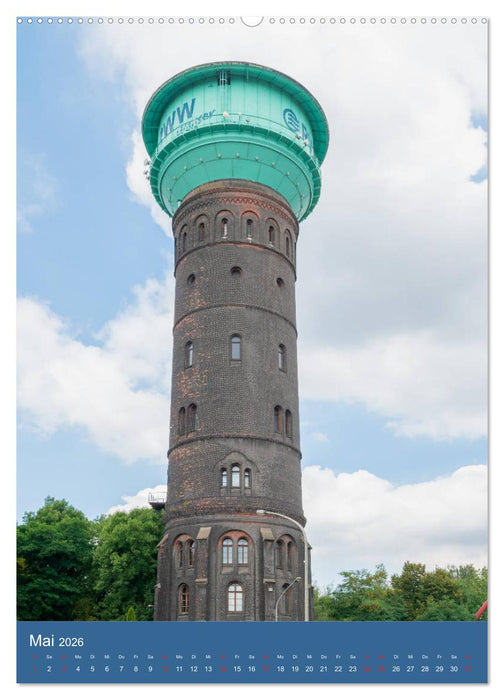 Wassertürme im Ruhrgebiet (CALVENDO Premium Wandkalender 2026)