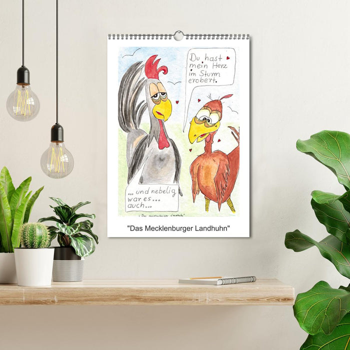 Das mecklenburger Landhuhn (CALVENDO Wandkalender 2026)