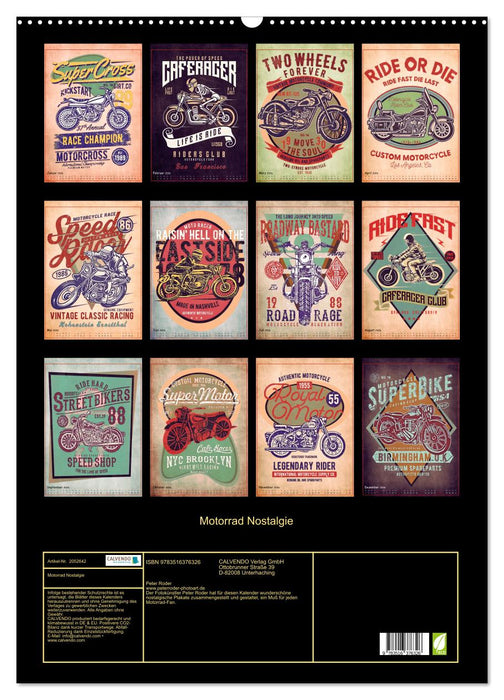 Motorrad Nostalgie (CALVENDO Wandkalender 2026)