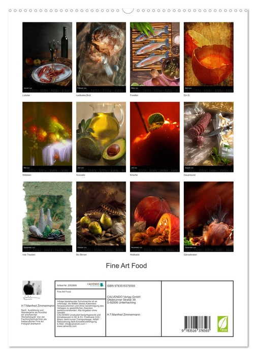 Fine Art Food (CALVENDO Premium Wandkalender 2026)