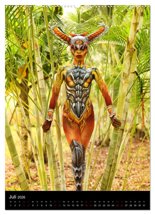 Equatorial Guinea Bodypainting Festival "Origins" (CALVENDO Premium Wandkalender 2026)