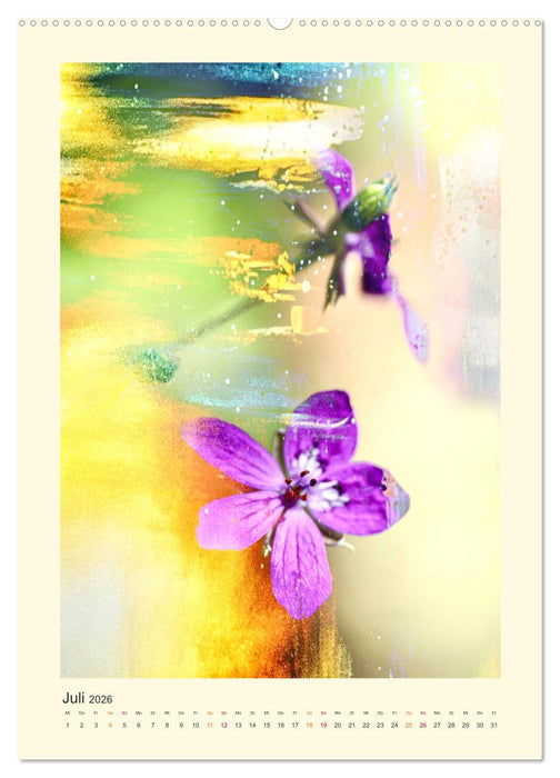 Fotografie trifft Malerei - Unikate (CALVENDO Premium Wandkalender 2026)