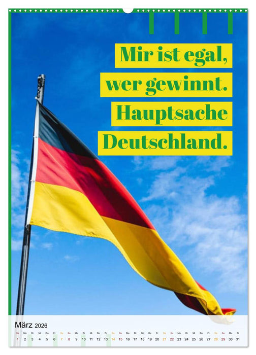 Ich mag Fußball… und vielleicht drei Leute. Sprüche und Weisheiten vom Spielfeldrand (CALVENDO Premium Wandkalender 2026)