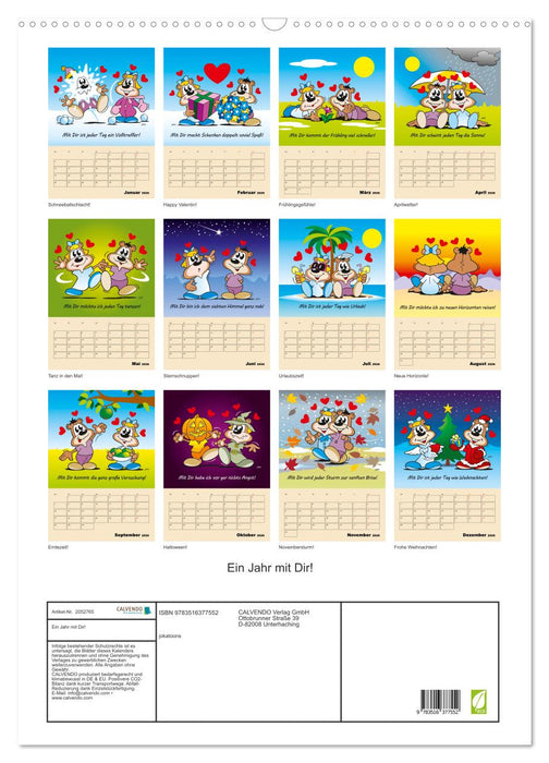 Ein Jahr mit Dir! (CALVENDO Wandkalender 2026)