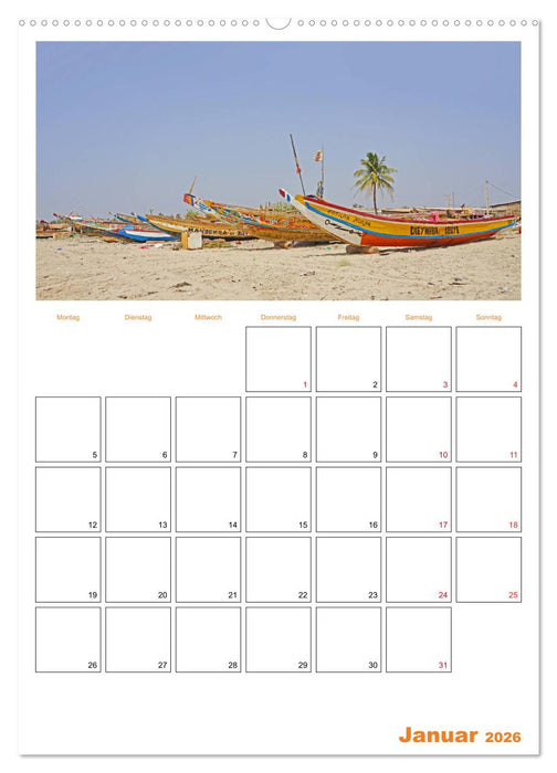 Gambia und Senegal erleben (CALVENDO Premium Wandkalender 2026)