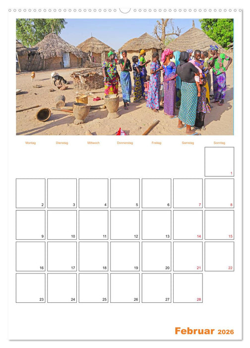 Gambia und Senegal erleben (CALVENDO Premium Wandkalender 2026)