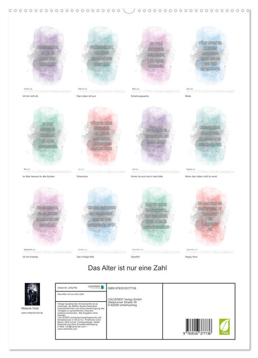 Das Alter ist nur eine Zahl (CALVENDO Premium Wandkalender 2026)
