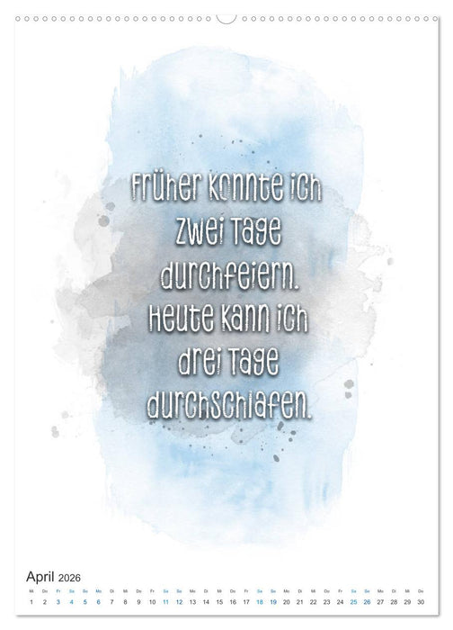 Das Alter ist nur eine Zahl (CALVENDO Premium Wandkalender 2026)