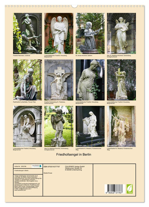 Friedhofsengel in Berlin (CALVENDO Premium Wandkalender 2026)