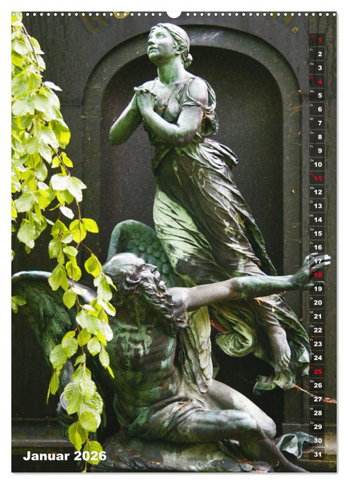 Friedhofsengel in Berlin (CALVENDO Premium Wandkalender 2026)
