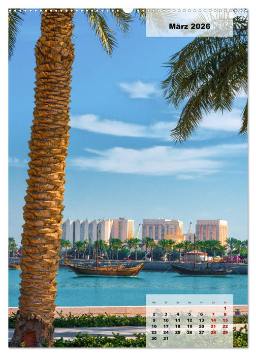 Doha Leuchtende Hauptstadt von Katar (CALVENDO Wandkalender 2026)
