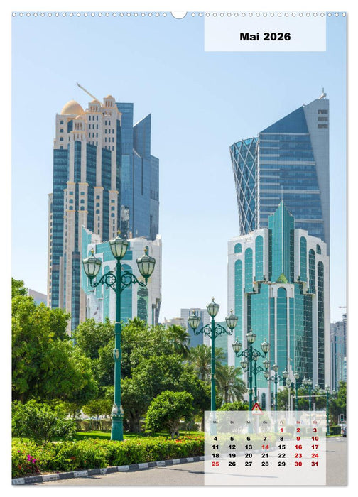 Doha Leuchtende Hauptstadt von Katar (CALVENDO Wandkalender 2026)