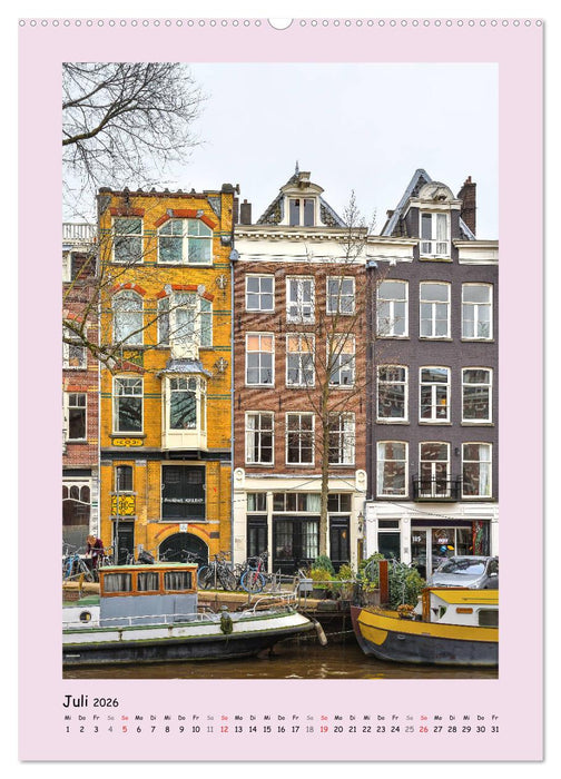 Amsterdam - Alles nur Fassade (CALVENDO Premium Wandkalender 2026)