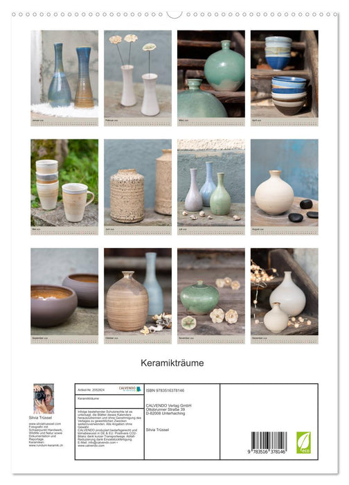 Keramikträume (CALVENDO Premium Wandkalender 2026)