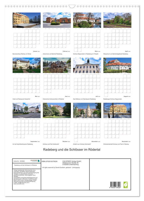 Radeberg und die Schlösser im Rödertal (CALVENDO Wandkalender 2026)