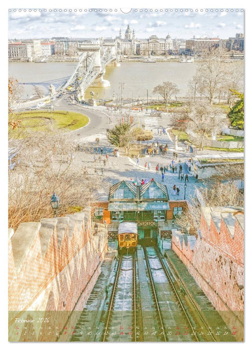 Budapest - Ein malerischer Spaziergang (CALVENDO Wandkalender 2026)