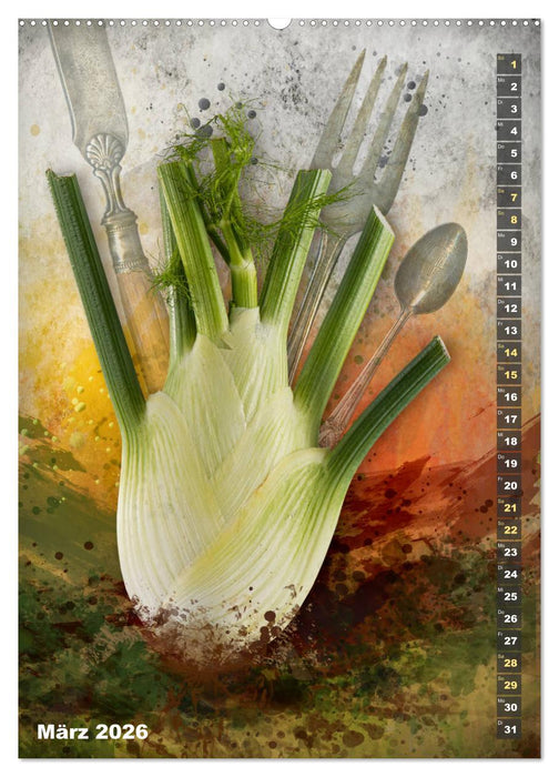 kochKUNST Verliebt in Omas Küche (CALVENDO Premium Wandkalender 2026)