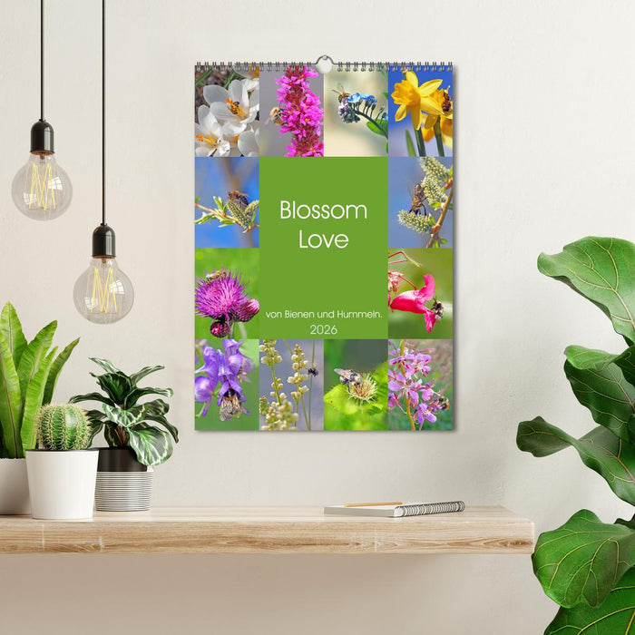 Blossom Love, von Bienen und Hummeln (CALVENDO Wandkalender 2026)