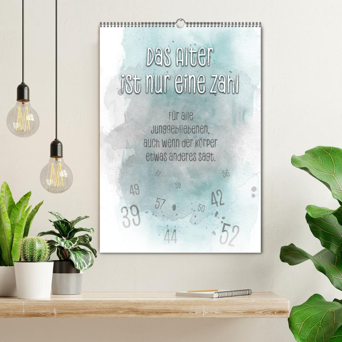 Das Alter ist nur eine Zahl (CALVENDO Wandkalender 2026)