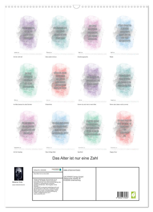 Das Alter ist nur eine Zahl (CALVENDO Wandkalender 2026)