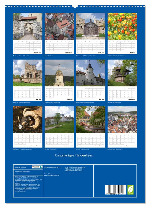 Einzigartiges Heidenheim (CALVENDO Premium Wandkalender 2026)