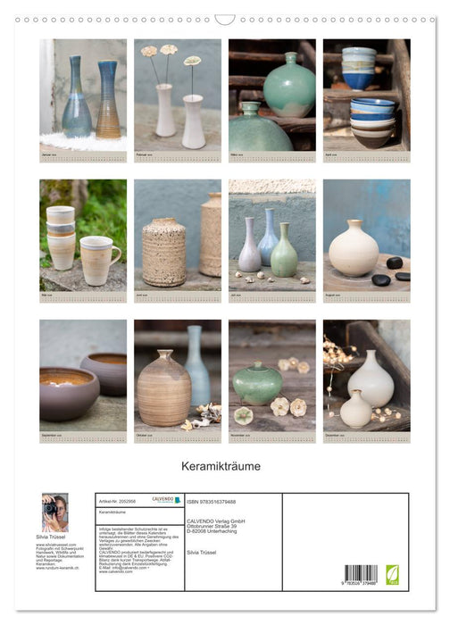 Keramikträume (CALVENDO Wandkalender 2026)