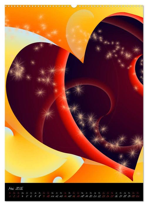 Grafische Farbenfreude (CALVENDO Premium Wandkalender 2026)