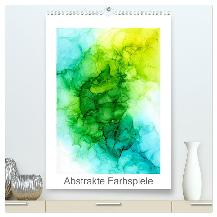 Abstrakte Farbspiele (CALVENDO Premium Wandkalender 2026)