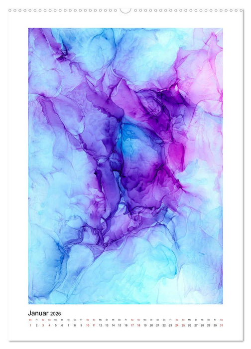 Abstrakte Farbspiele (CALVENDO Premium Wandkalender 2026)