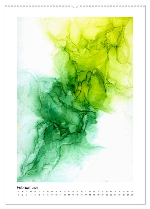 Abstrakte Farbspiele (CALVENDO Premium Wandkalender 2026)