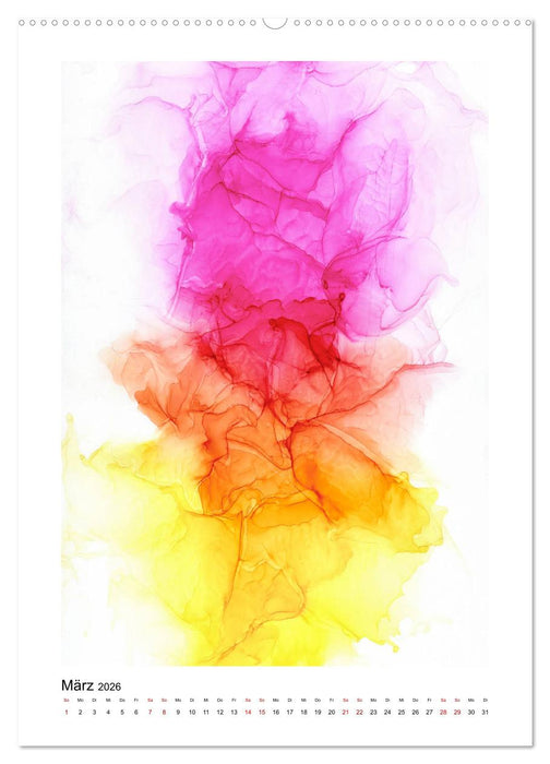 Abstrakte Farbspiele (CALVENDO Premium Wandkalender 2026)