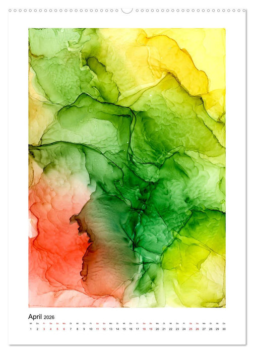 Abstrakte Farbspiele (CALVENDO Premium Wandkalender 2026)