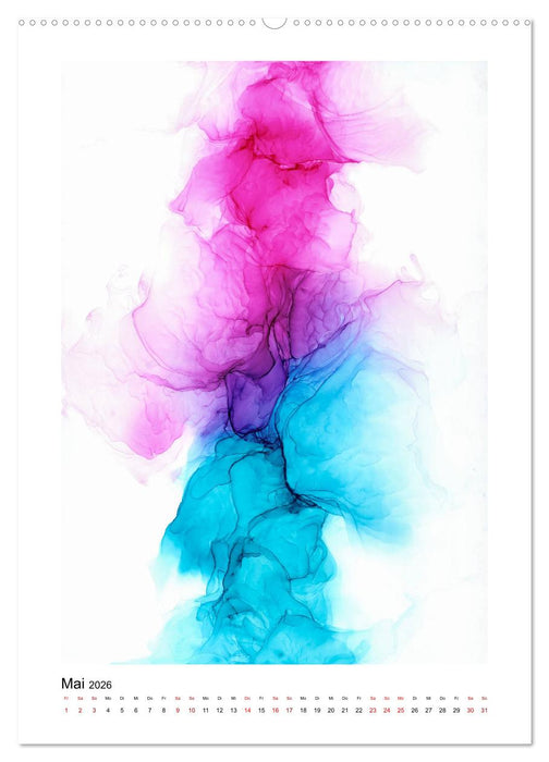 Abstrakte Farbspiele (CALVENDO Premium Wandkalender 2026)