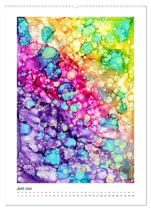 Abstrakte Farbspiele (CALVENDO Premium Wandkalender 2026)