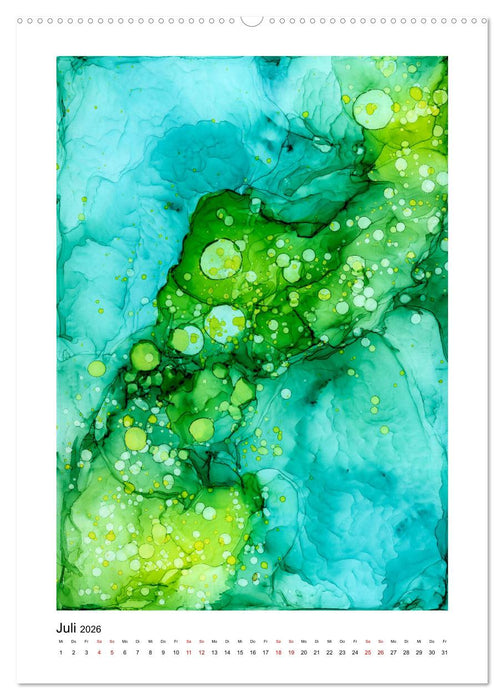 Abstrakte Farbspiele (CALVENDO Premium Wandkalender 2026)