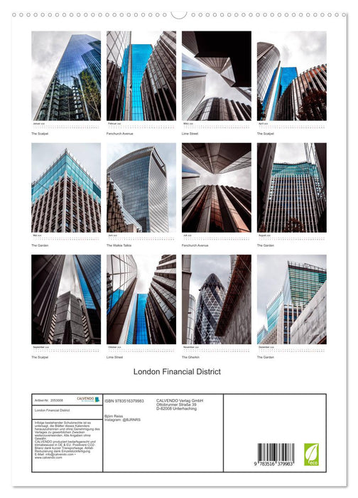 London Financial District (CALVENDO Premium Wandkalender 2026)