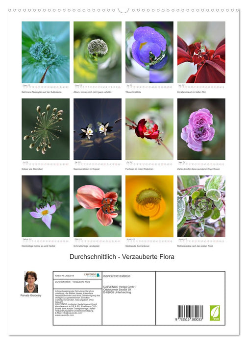 Durchschnittlich - Verzauberte Flora (CALVENDO Premium Wandkalender 2026)