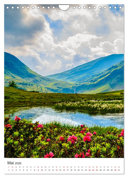 GEBIRGSPÄSSE Österreich - Schweiz - Italien (CALVENDO Wandkalender 2026)