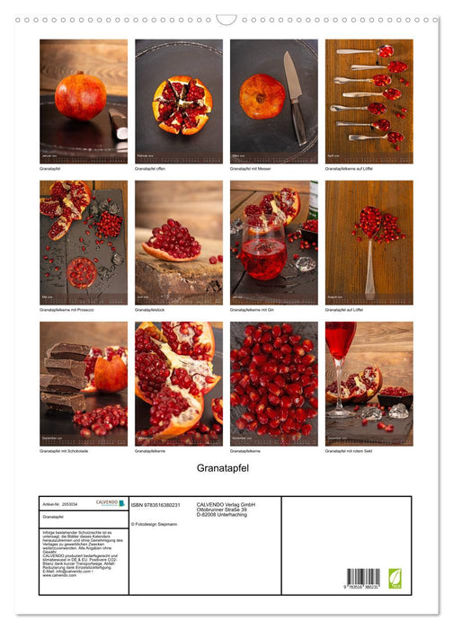 Granatapfel (CALVENDO Wandkalender 2026)