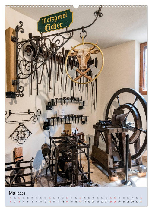 Alte Werkstätten, Werkbänke und Handwerkszeug (CALVENDO Premium Wandkalender 2026)