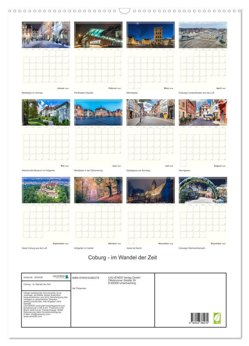 Coburg - im Wandel der Zeit (CALVENDO Wandkalender 2026)