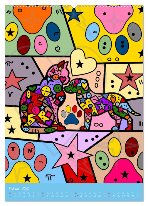 Willkommen in der Welt von Nico´s Pop Art (CALVENDO Premium Wandkalender 2026)