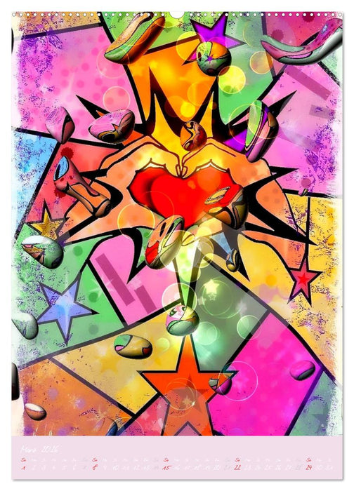 Willkommen in der Welt von Nico´s Pop Art (CALVENDO Premium Wandkalender 2026)