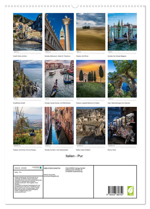 Italien - Pur (CALVENDO Premium Wandkalender 2026)