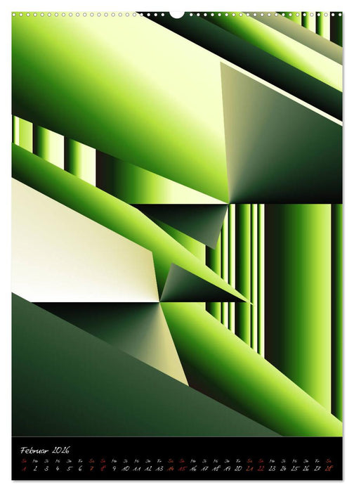 Grafische Farbenfreude (CALVENDO Wandkalender 2026)